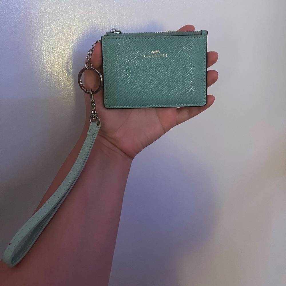 Coach Mini Skinny ID Case (turquoise)